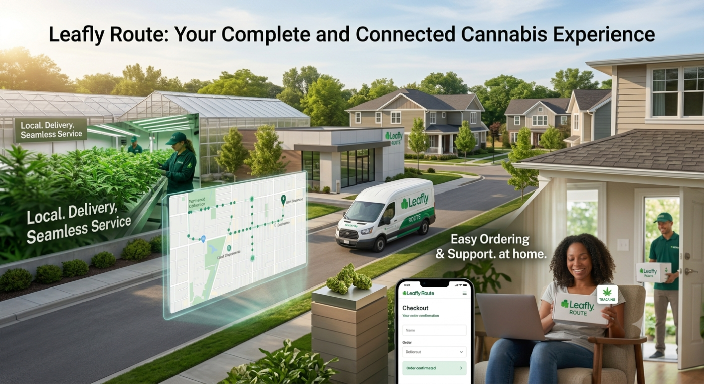 leafly route weed delivery